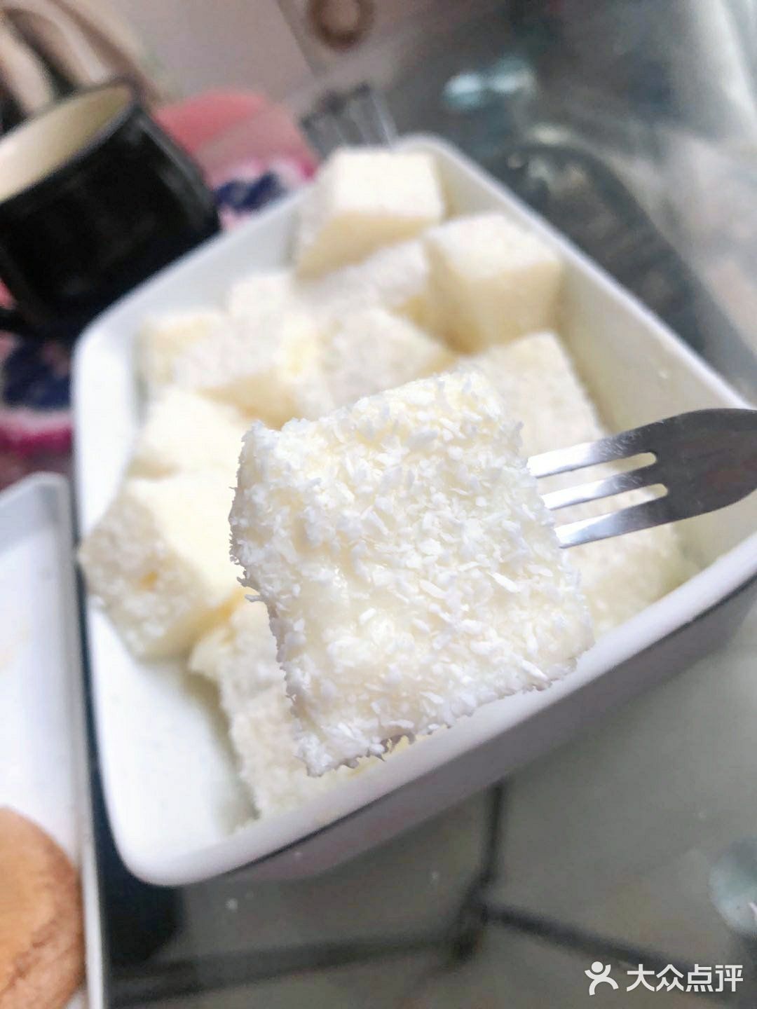 自制-椰蓉牛奶小方