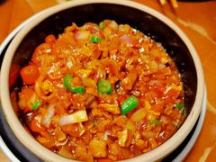 传统黑三剁配薄饼-雀舞云南菜(天津天河城购物中心店)