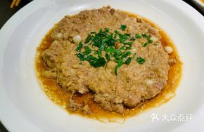 Steamed Pork Patties with Fresh Squid