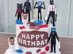 -咖咖熊蛋糕定制·英国蓝风车动物性淡奶油