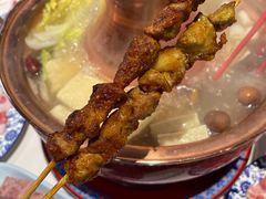 挂糊羊肉串串-一只羊·铜锅涮羊肉烧烤