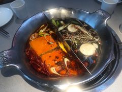 山珍松茸鸳鸯锅-渝大龙重庆火锅(温泉月亮湾店)