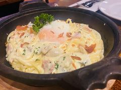 温泉蛋芝士意面-1886德国汽车餐厅(外滩十六铺码头店)