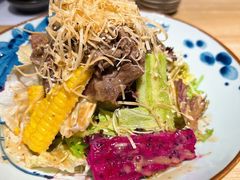 烤牛肉色拉-鲔吞·和牛寿喜烧(闵行区绿瘦酒店)