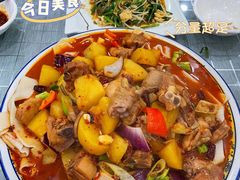 新疆大盘鸡-中国兰州牛肉拉面(白各庄店)