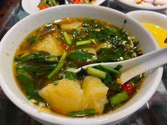酸汤烩搅团-李记搅团•非遗陕菜(三桥店)