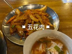 炒五花肉-包装马车·韩国料理·포장마차