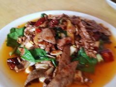 肝腰合炒-豆腐脑花