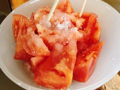 糖拌西红柿-很久以前羊肉串(南京路第一百货店)