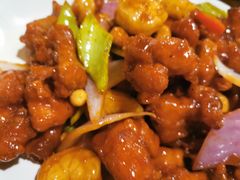 椒香虾仁爆鸡球-陈傻子餐厅(世纪都会店)