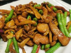 白玉菇炒爽肉-渔米粥(罗湖店)