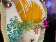 七彩椰浆芒果糯米-早安曼谷泰国餐厅