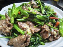 腐乳通菜炒牛肉-兴记菜馆