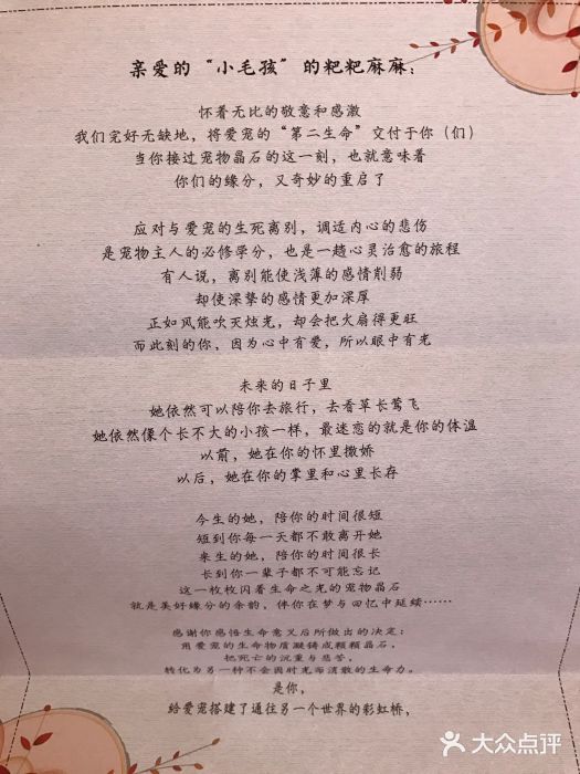 彩虹桥宠物火化殡葬善终服务(金乐大厦店)图片
