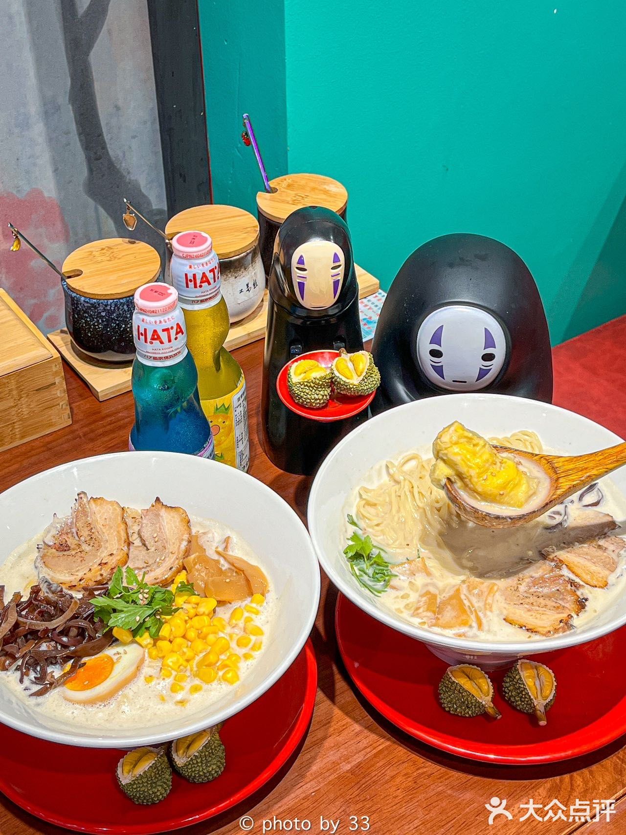 大连也能吃到榴莲拉面了!还能看到巨熊北北!!