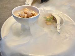 辣酒汁花螺配夏威夷果-木守西溪溪隐餐厅