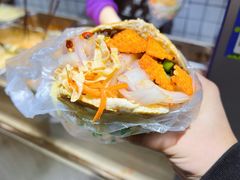 鸡蛋花干夹菜-三兄弟高炉烧饼