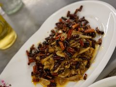 青椒炒牛肝菌-蔼若春.传承三十年云南菜(金碧公园店)