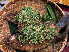 酥嫩香茅草烤罗非鱼-火塘云南烧烤大排档