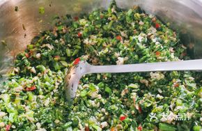 Salted Mustard Greens with Pork Paste