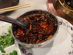 现炸辣椒油-京门老爆三·铜锅涮肉 爆肚(望京店)