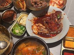 -草家酱蟹炭火烤肉店(珲春南路一店)