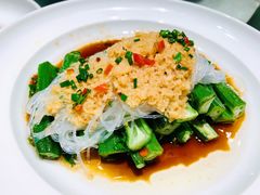 蒜蓉蒸秋葵-北京老铺烤鸭(西稍门店)