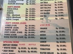 菜单-Ganesha Pudak Cafe