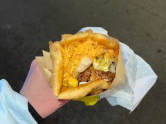 -小红车炸蛋葱油饼