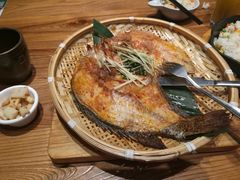 傣味香芋草烤罗非鱼-云海肴云南菜·蒸汽石锅鱼(北京良乡华冠店)