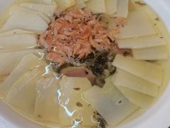 虾干咸肉煮鲜笋-东方山水金沙酒店-雅香阁中餐厅