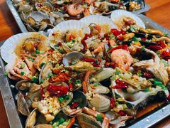 葱油海鲜大拼盘-阿军排档·烧烤
