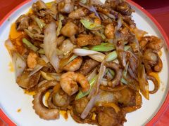 北塘爆三鲜-渔民船说·北塘海鲜·天津菜·海肠捞饭(北塘古镇店)