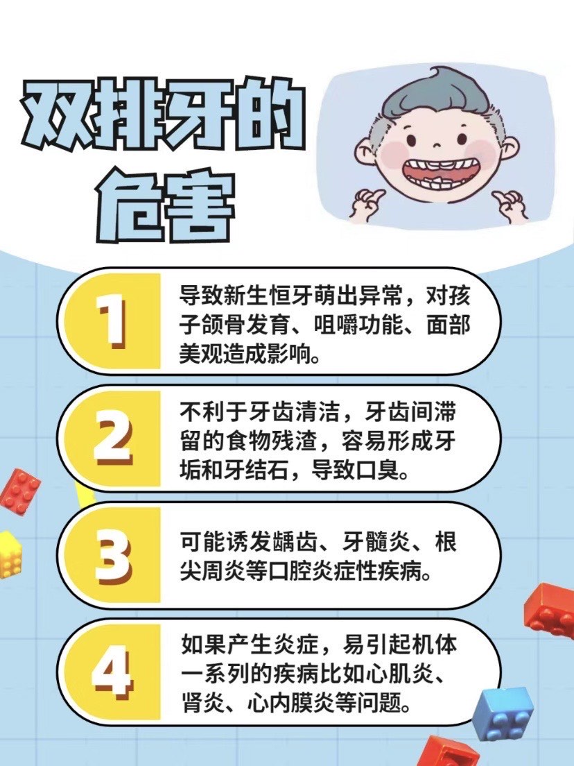 双排牙的危害图片