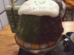 抹茶生乳かき氷-WONDER ICE 萬得冰田(建設路总店)