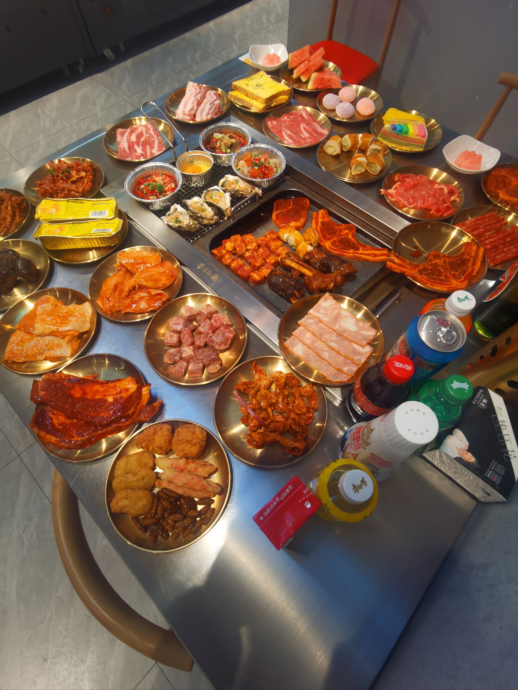 和朋友们的烤肉大餐