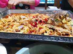 -东来菜馆•手抓海鲜家常菜•海鲜锅贴(鸽子窝店)