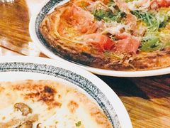 蘑菇烟熏牛奶芝士披萨-PIZZA BIANCA(民园店)