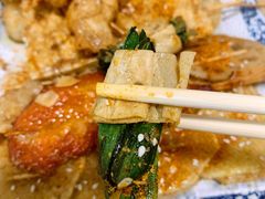 豆皮包韭菜-黄记潮汕甜汤(贝底田坊店)