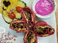 火龙果卷饼-甘味食堂(素食料理/蔬食料理/恆春美食)
