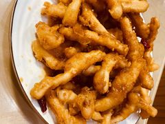炸鱿鱼条-天伦海鲜·老味道·青岛菜(栈桥天主教堂店)