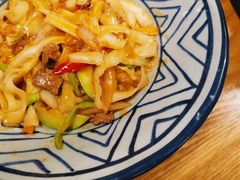 牛肉炒刀削面-隆门客栈·西北小吃手工面(丰盛町商业步行街店)