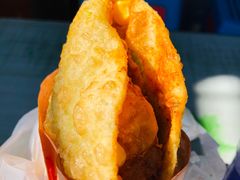 -小红车炸蛋葱油饼
