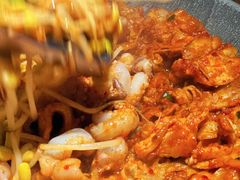 铁板章鱼五花肉-春熙台韩国料理·章鱼肥牛(西丽店)