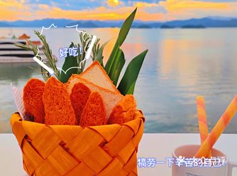 游轮、夕阳、咖啡-Z-ins风的组合！