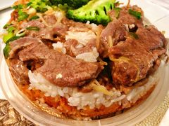 clay pot rice w. beef-粥面馆