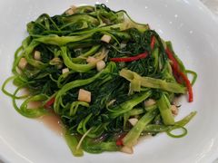 虾酱炒通菜-桃园盛宴·岭南粤菜·手工茶点(南庄店)