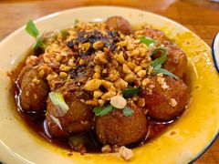 虎皮鹌鹑蛋-拈签一笑黄牛肉辣卤串串