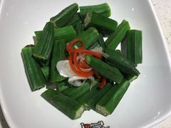 白灼秋葵-如轩·海鲜砂锅粥·潮汕菜(小榄店)