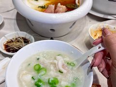 东星斑菜心粒煮粥-太子园林酒家